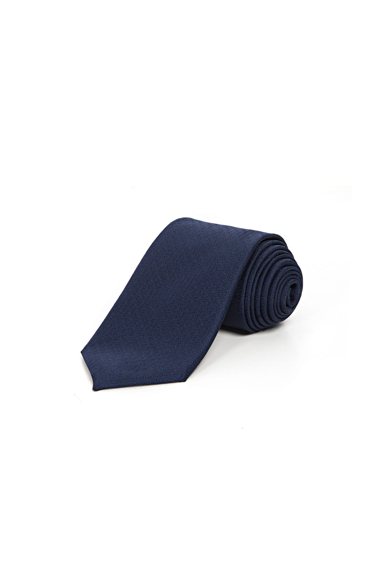 Romano Botta Navy Textured Silk Touch Tie