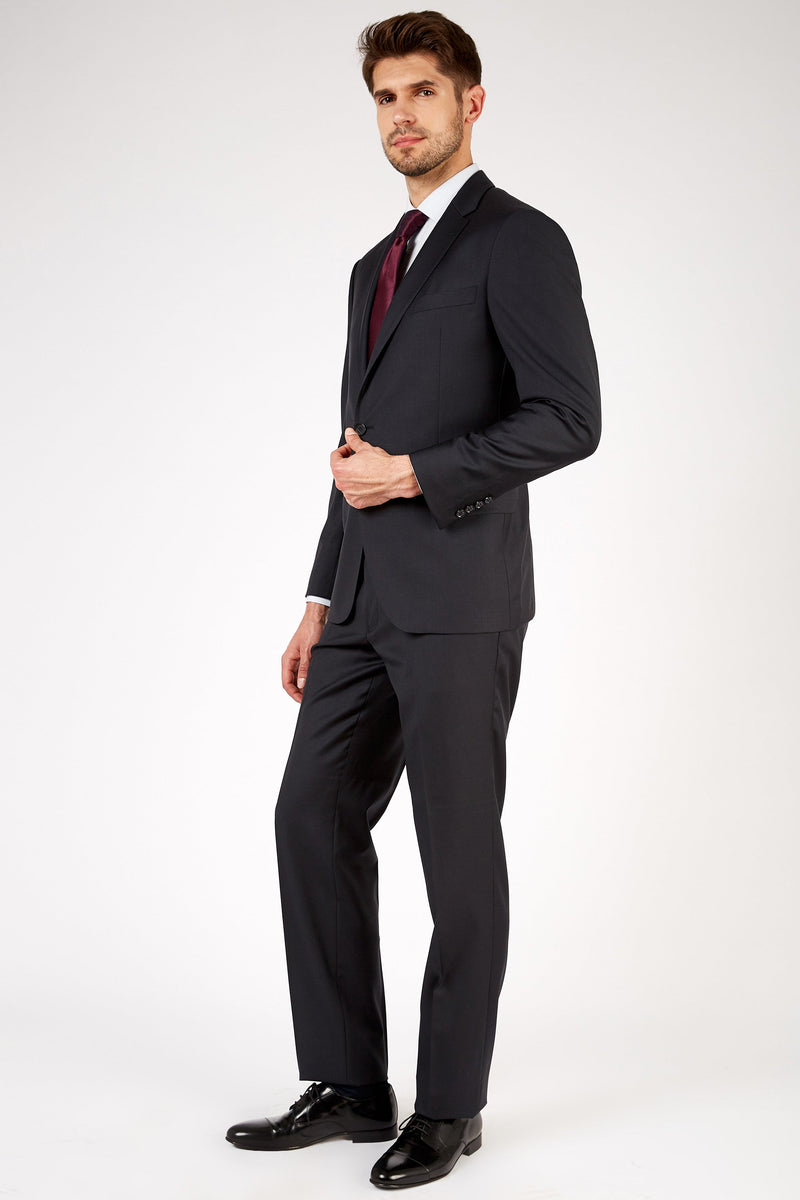 Monotone 3pc Italian Suit Set - Black – HarlemWear