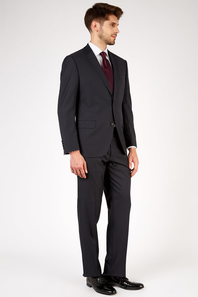 Romano Botta Semi-Slim Fit Two-Button Plain Navy Italian Suit