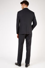 Romano Botta Semi-Slim Fit Two-Button Plain Navy Italian Suit