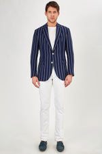 Romano Botta Navy Stripe  Blazer