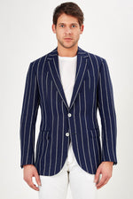 Romano Botta Navy Stripe  Blazer