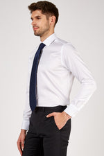 Romano Botta White Silk Touch Cotton Shirt