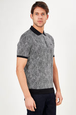 Romano Botta Short Sleeve Black-White Polo T-shirt