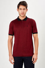 Romano Botta Short Sleeve Bordeaux Polo T-shirt