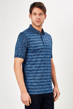 Romano Botta Short Sleeve Indigo Polo T-shirt