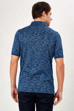 Romano Botta Short Sleeve Indigo Polo T-shirt