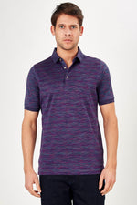 Romano Botta Short Sleeve Indigo Polo T-shirt