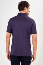 Romano Botta Short Sleeve Dark Purple Polo T-shirt RB1A0420Y042
