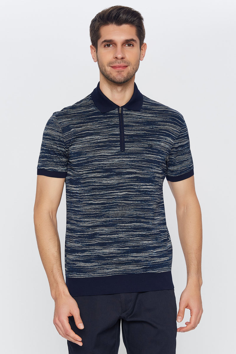 Romano Botta Short Sleeve Navy Polo T-shirt