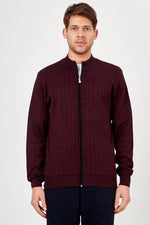 Romano Botta Bordeaux Wool Cardigan