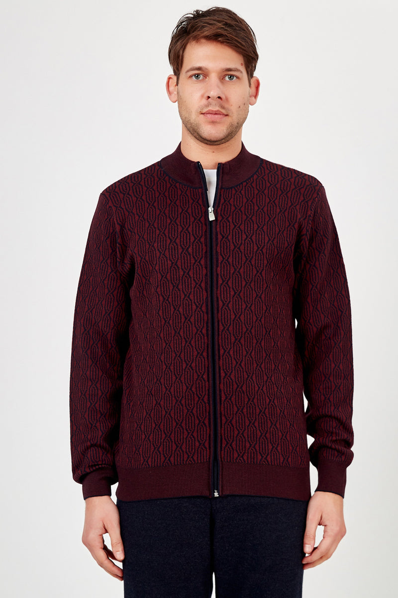 Bordeaux cardigan top