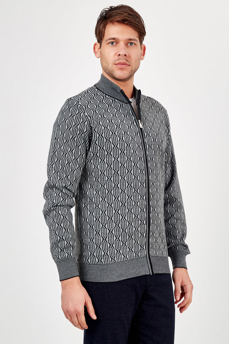 Romano Botta Bordeaux Cardigan 50%Wool 50%Acrylic
