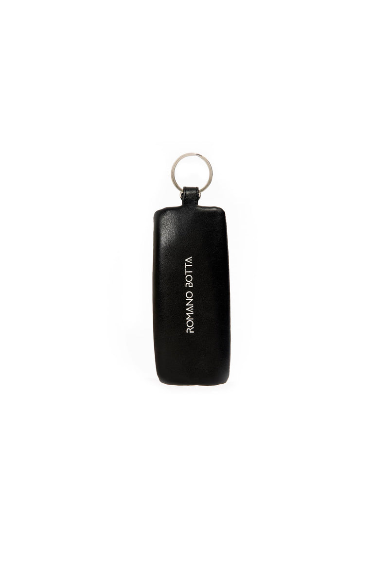 Romano Botta Black Original Leather Key Chain